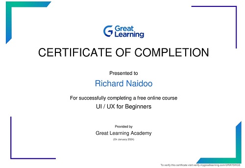 Learning UI/UX Design with Great Learning